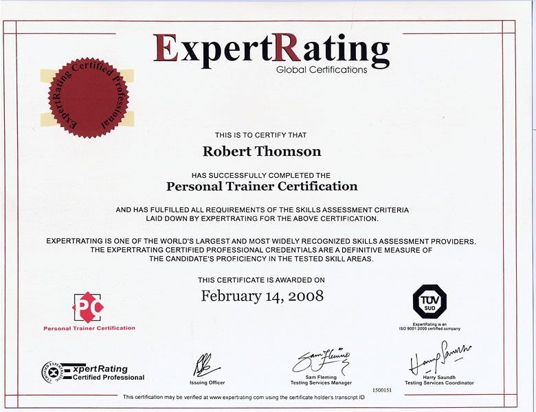 Fitness trainer certification online free
